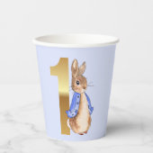 Peter the Rabbit First Birthday Papieren Bekers (Voorkant)