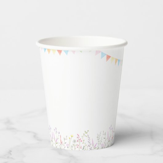 Peter the Rabbit First Birthday Papieren Bekers (Achterkant)