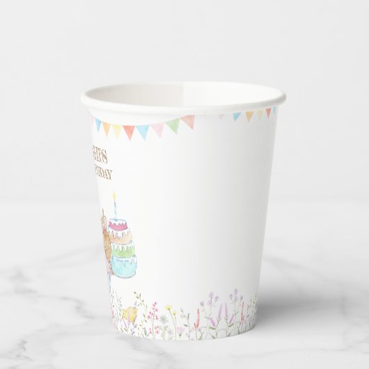 Peter the Rabbit First Birthday Papieren Bekers (Links)