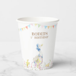 Peter the Rabbit First Birthday Papieren Bekers