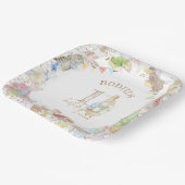 Peter the Rabbit First Birthday Papieren Bordje (Gebogen)