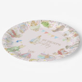 Peter the Rabbit First Birthday Papieren Bordje (Gekanteld)