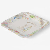 Peter the Rabbit First Birthday Papieren Bordje (Gebogen)