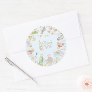 Peter the Rabbit First Birthday Ronde Sticker