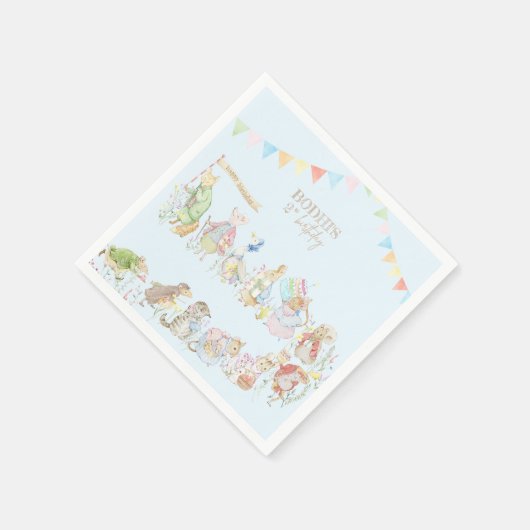 Peter the Rabbit First Birthday Servet (Hoek)