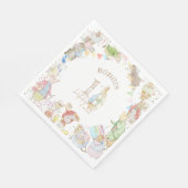 Peter the Rabbit First Birthday Servet (Hoek)