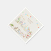 Peter the Rabbit First Birthday Servet (Hoek)