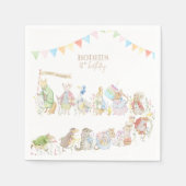 Peter the Rabbit First Birthday Servet (Voorkant)