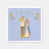 Peter the Rabbit First Birthday Servet (Voorkant)