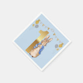 Peter the Rabbit First Birthday Servet (Hoek)