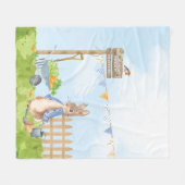 Peter the Rabbit Fleece Deken (Voorkant (Horizontaal))