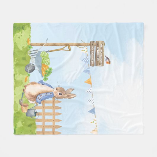 Peter the Rabbit Fleece Deken (Voorkant (Horizontaal))