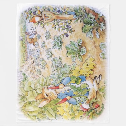 Peter the Rabbit Fleece Deken (Voorkant)
