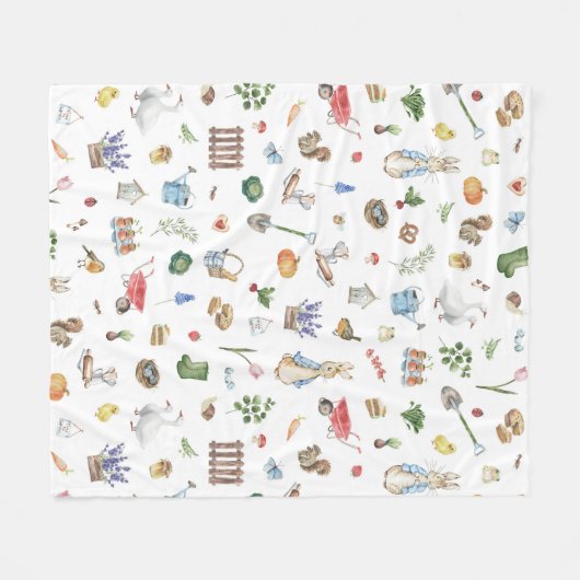 Peter the Rabbit Fleece Deken (Voorkant (Horizontaal))