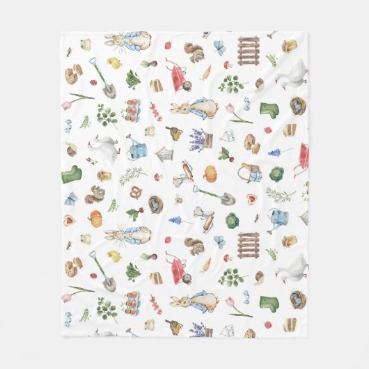 Peter the Rabbit Fleece Deken (Voorkant)