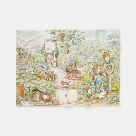 Peter the Rabbit Fleece Deken (Voorkant (Horizontaal))