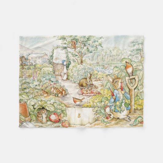 Peter the Rabbit Fleece Deken (Voorkant (Horizontaal))