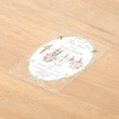 Peter the Rabbit Girl Clothesline Baby Shower  Acryl Uitnodigingen (Laagn)