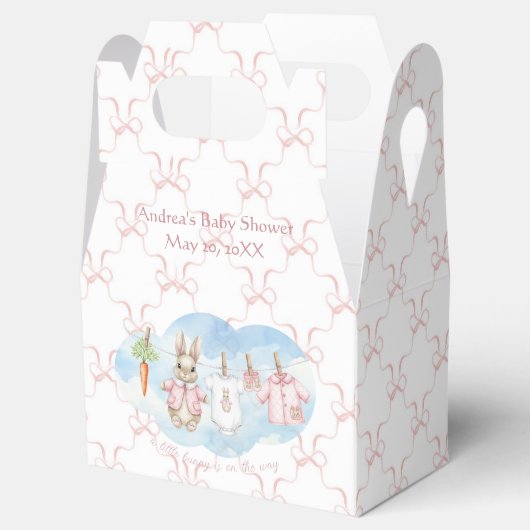 Peter the Rabbit Girl Clothesline Baby Shower   Bedankdoosjes (Geopend)