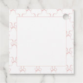 Peter the Rabbit Girl Clothesline Baby Shower Bedankjes Labels (Achterkant)