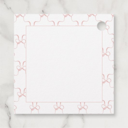 Peter the Rabbit Girl Clothesline Baby Shower Bedankjes Labels (Achterkant)