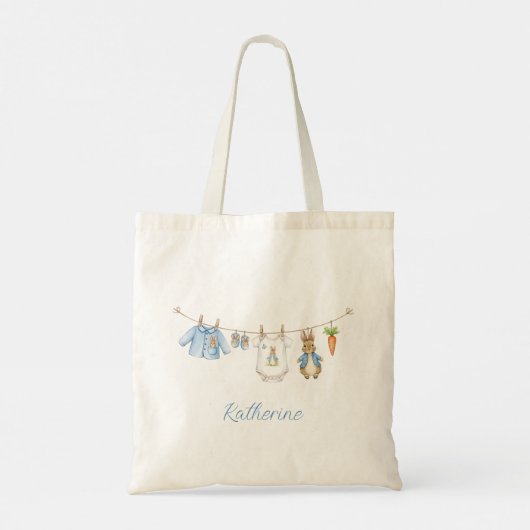 Peter the Rabbit Girl Clothesline Tote Bag (Achterkant)