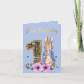 Peter the Rabbit Gold 1st Birthday (Voorkant)