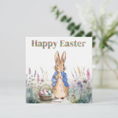 Peter the Rabbit Happy Easter Bedankkaart (Staand voorkant)