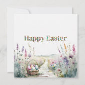 Peter the Rabbit Happy Easter Bedankkaart (Achterkant)