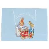 Peter the rabbit Happy Easter greeting Groot Cadeauzakje (Achterkant)