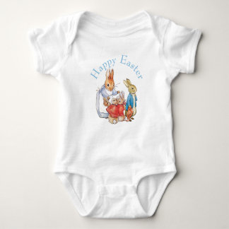 Peter the rabbit Happy Easter greeting Romper