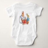 Peter the rabbit Happy Easter greeting Romper (Achterkant)