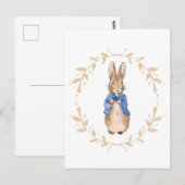 Peter the Rabbit Holding a Blue Butterfly Briefkaart (Voorkant / Achterkant)