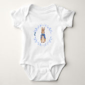 Peter the Rabbit Holding a Blue Butterfly Romper (Voorkant)