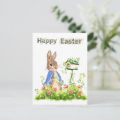 Peter the Rabbit in his Garden Feestdagenkaart (Staand voorkant)