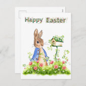 Peter the Rabbit in his Garden Feestdagenkaart (Voorkant / Achterkant)