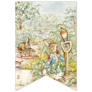 Peter the Rabbit in Mr Mc Gregor's Garden Vlaggetjes