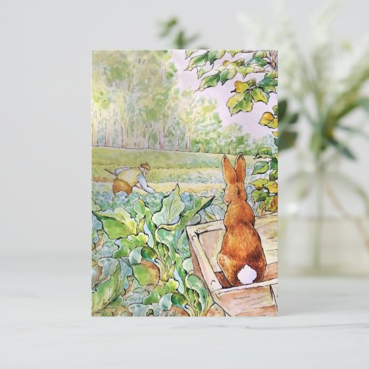 Peter the Rabbit in Mr Mc Gregor's Vegie Garden Bedankkaart (Staand voorkant)