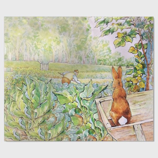 Peter the Rabbit in Mr Mc Gregor's Vegie Garden Cadeaupapier (Vlak)