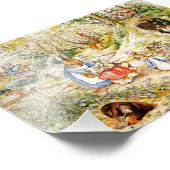 Peter the Rabbit in the Bossen Foto Afdruk (Hoek)