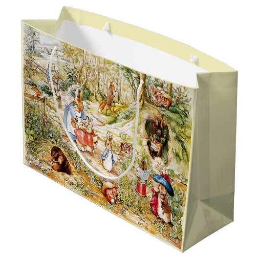 Peter the Rabbit in the Bossen Groot Cadeauzakje (Achterkant Gekanteld)