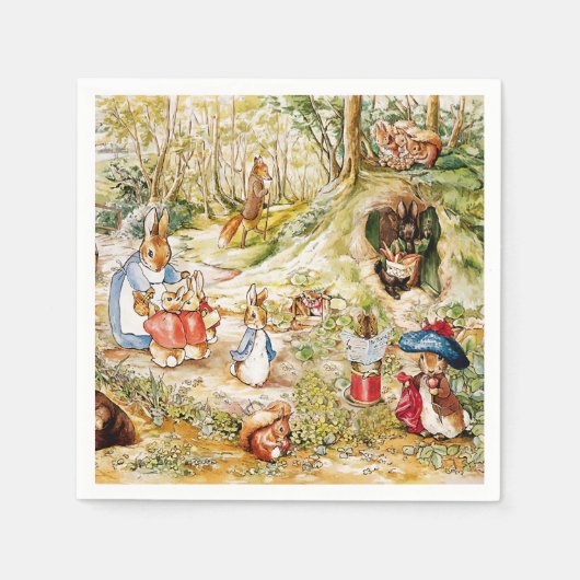 Peter the Rabbit in the Bossen Servet (Voorkant)