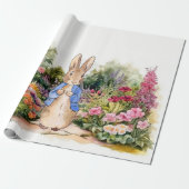 Peter the Rabbit in zijn tuin Cadeaupapier (Uitgerold)