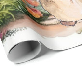 Peter the Rabbit in zijn tuin Cadeaupapier (Rol Hoek)