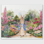 Peter the Rabbit in zijn tuin Cadeaupapier (Vlak)