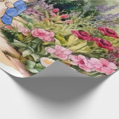 Peter the Rabbit in zijn tuin Cadeaupapier (Hoek)