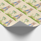 Peter the Rabbit in zijn tuin Cadeaupapier (Hoek)