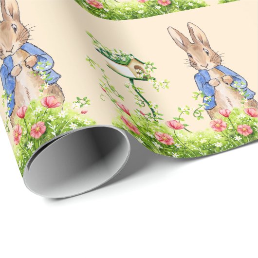 Peter the Rabbit in zijn tuin Cadeaupapier (Rol Hoek)