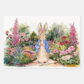 Peter the Rabbit in zijn tuin Inpakpapier Vel (Voorkant 3)