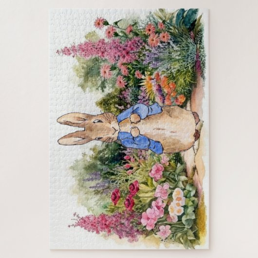 Peter the Rabbit in zijn tuin Legpuzzel (Verticaal)